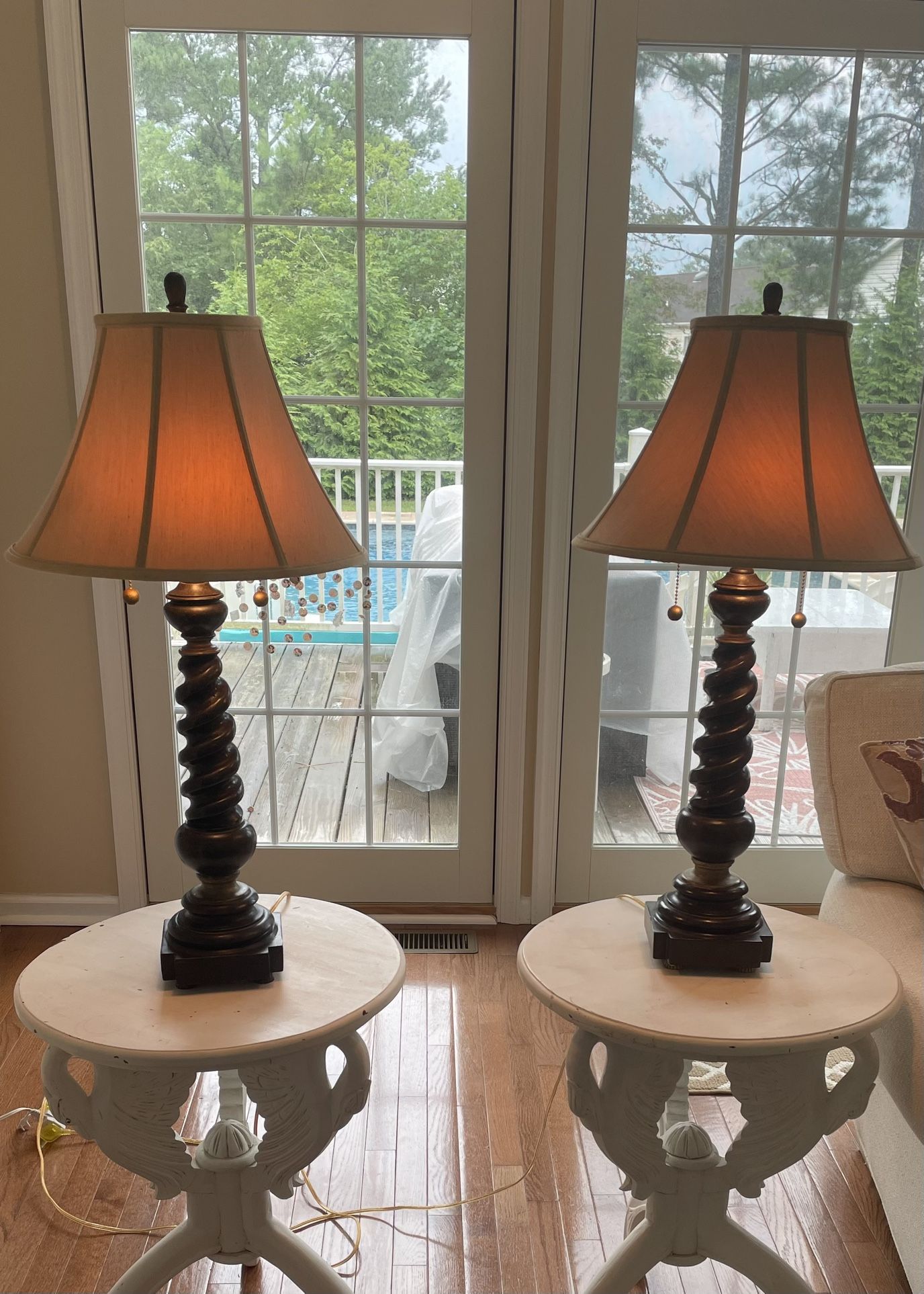 Matching Beach House Reading Lamps 