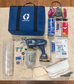 GRACO TCPRO 17N166 Cordless Handheld Airless DeWalt 20V Paint Sprayer Kit