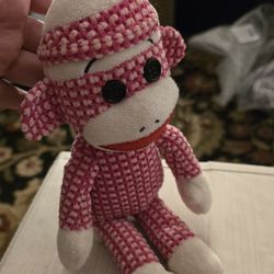 2013 Ty Beanie Baby “Socks” the Pink Sock Monkey