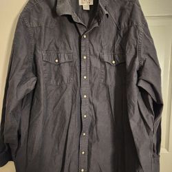 Mens True Nation Snap Down Long Sleeve Shirt