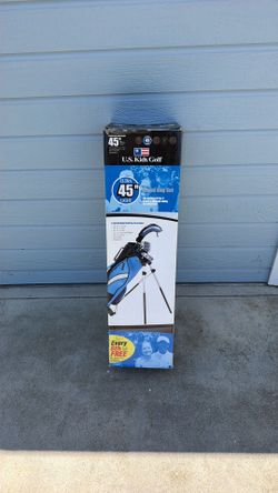 Kids golf clubs and bag