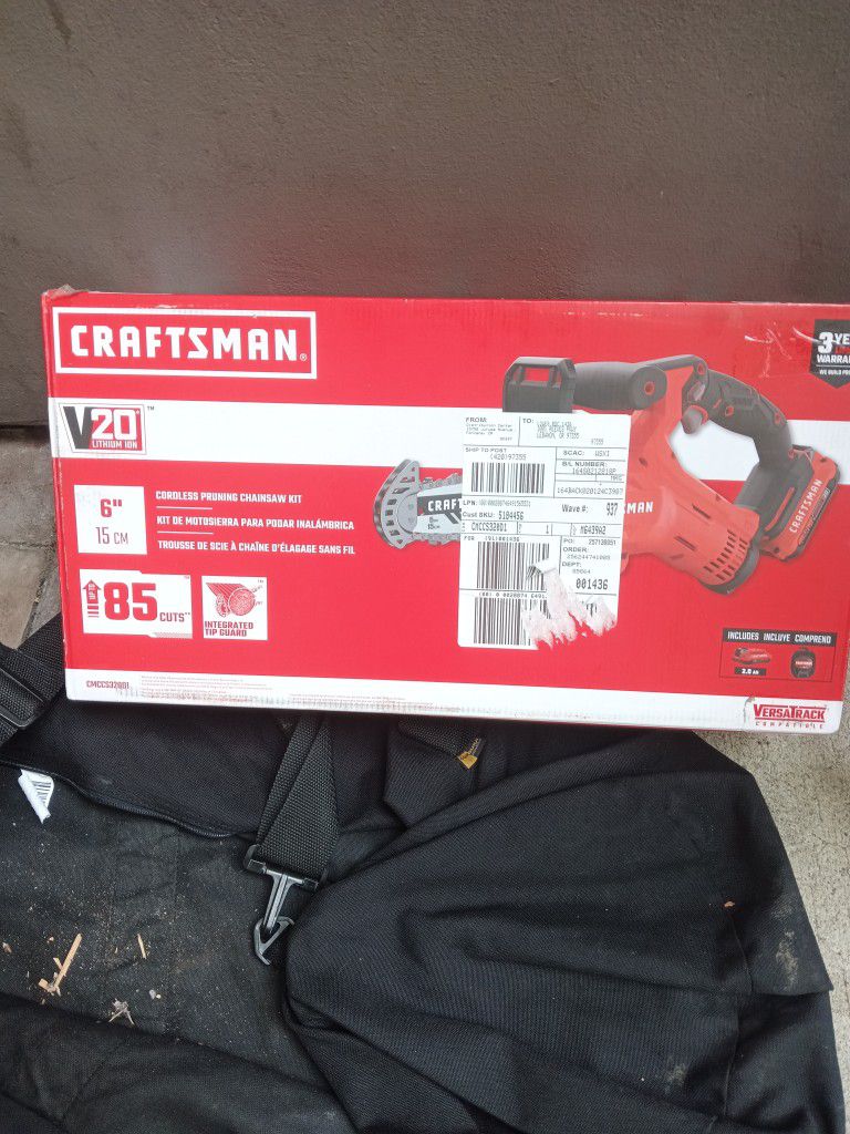 Craftsman 20 Volt Chainsaw 6 In