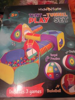 Hide n Side Tent n Tunnel Play Set