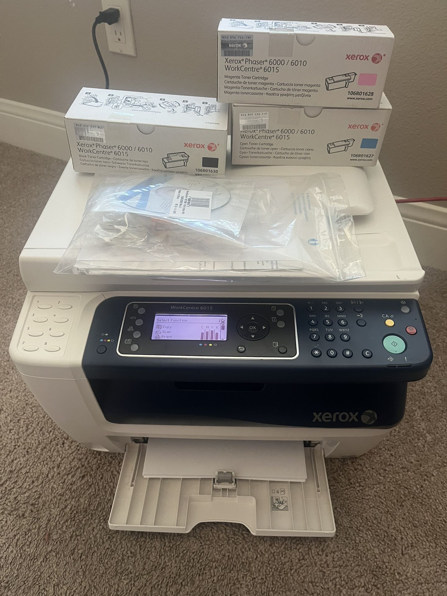Used Xerox Workcentre 6015 Printer/scanner Copier