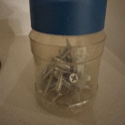 Jar Of Screws With Magnetic Top $1