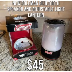 New Coleman 360 Bluetooth Speaker & Light Lantern