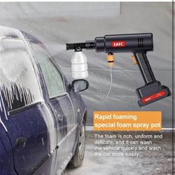 New Cordless Pressure Washer,High-Pressure Car Washer Gun, Brushless Electric Cleaner Portable Handheld Wireless High Power Home Car Electric Cleaning