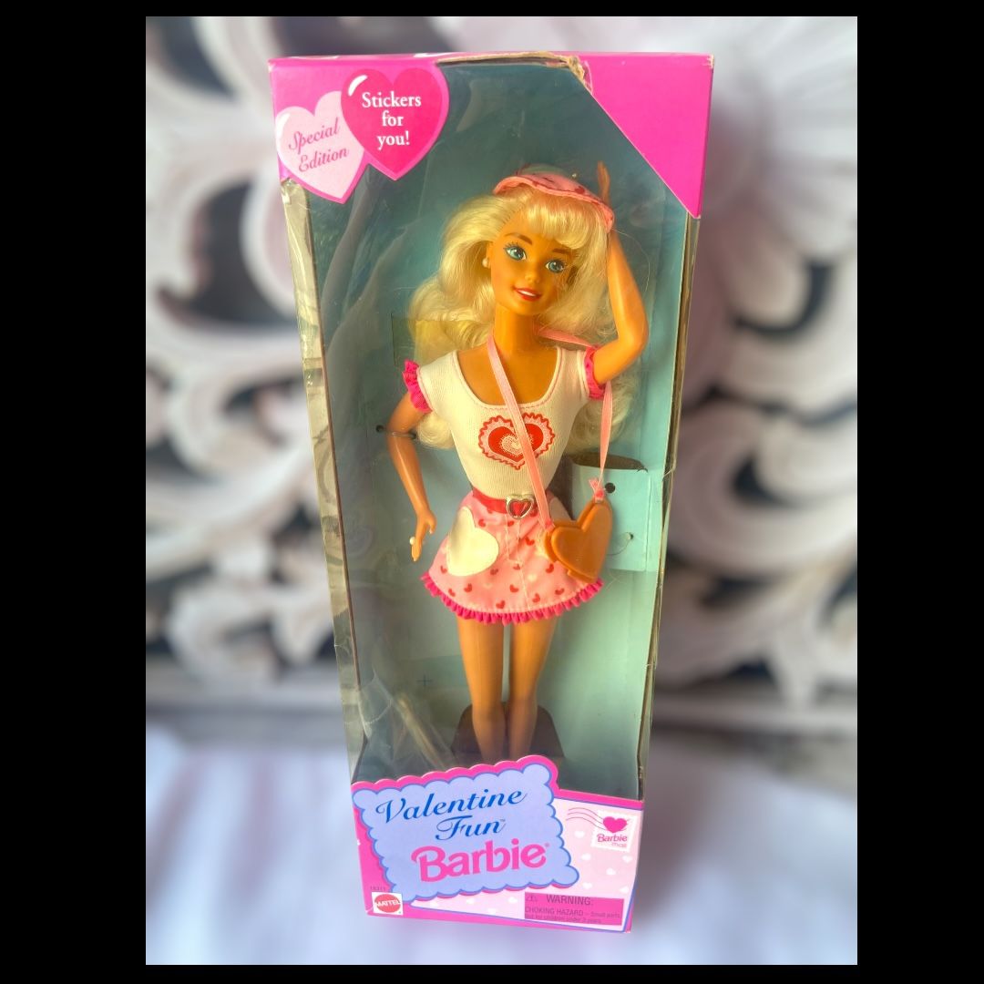 1996 Vintage Barbie Valentine Fun Barbie Doll Special Edition NRFB