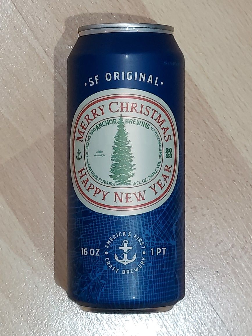 VERY RARE Limited Edition 2023 Anchor Steam Christmas / New Year / Holiday "Special Ale" collector's can (empty)
