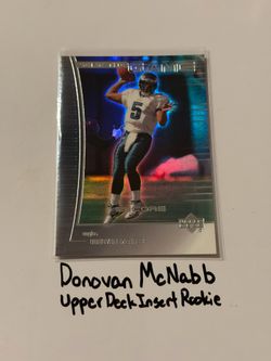 Donovan McNabb Philadelphia Eagles All-Pro QB Upper Deck Short Print Insert Rookie Card.