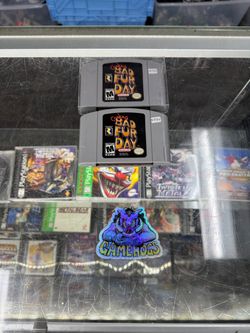 Conkers Bad Fur Day N64 $220 Each Authentic Gamehogs 11am-7pm