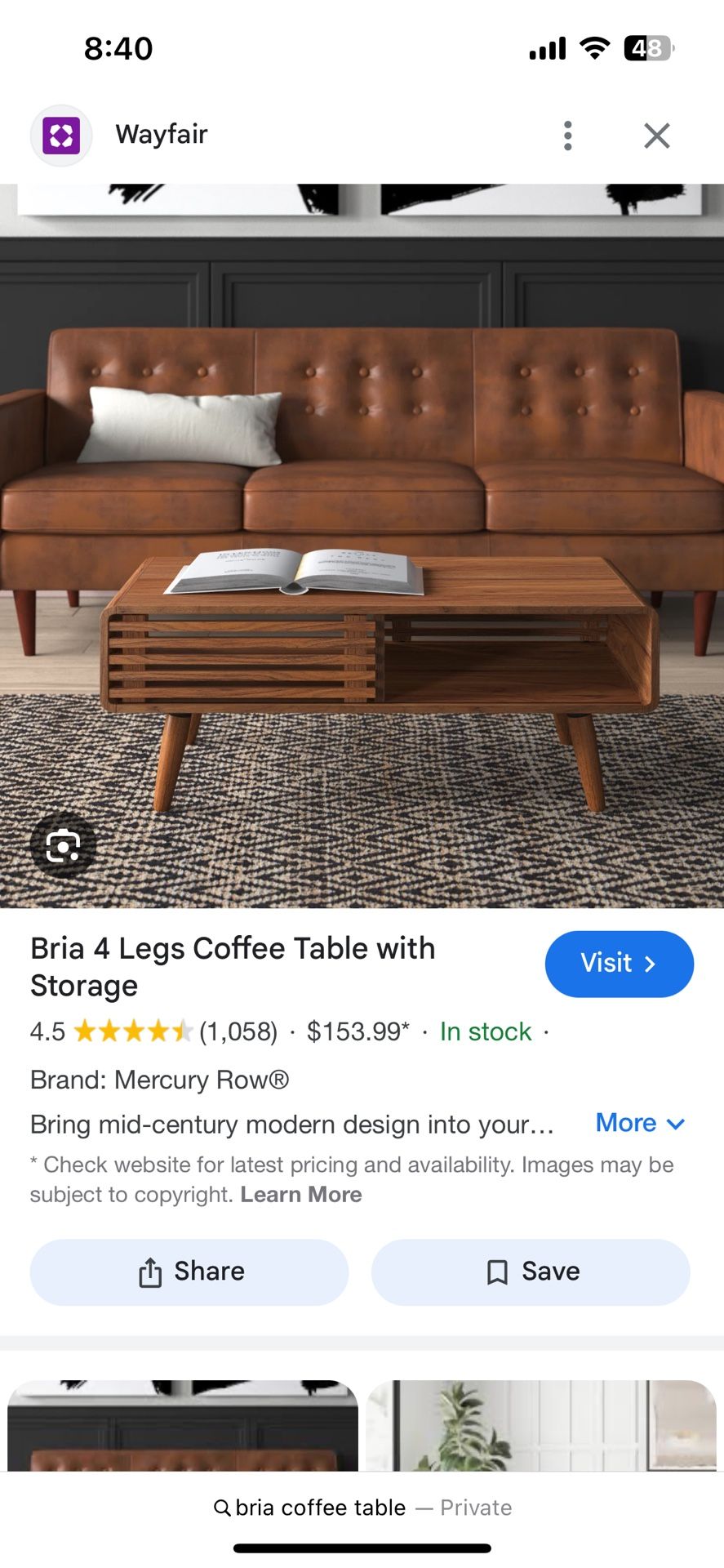 Mid-Century Modern Coffee Table
