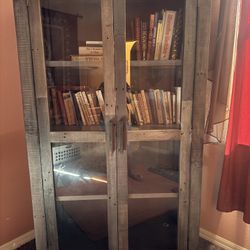 All Wooden Hutch Cabinet