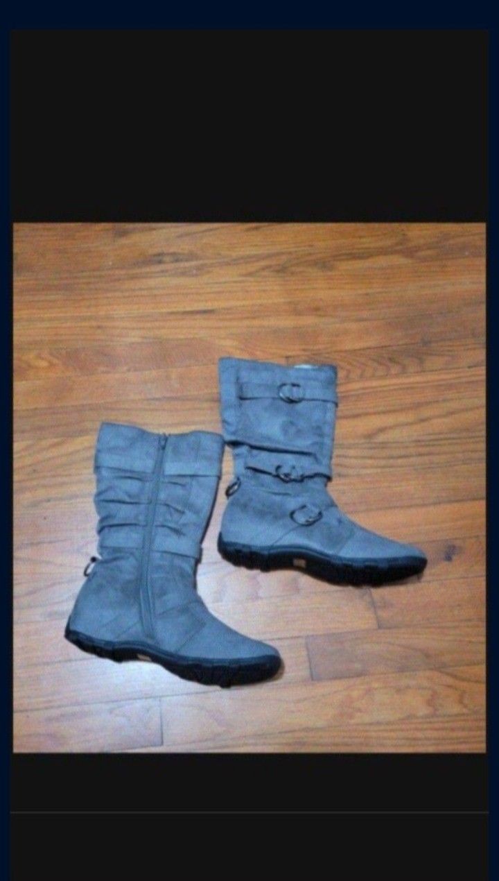 Grey Boots