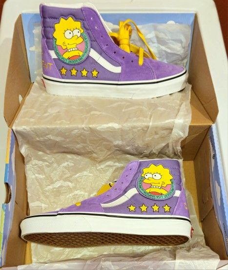 Brand new the simpsons x vans
Lisa Simpson for President edition