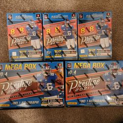 2021 NFL Football Prestige Mega Boxes and Blaster Boxes