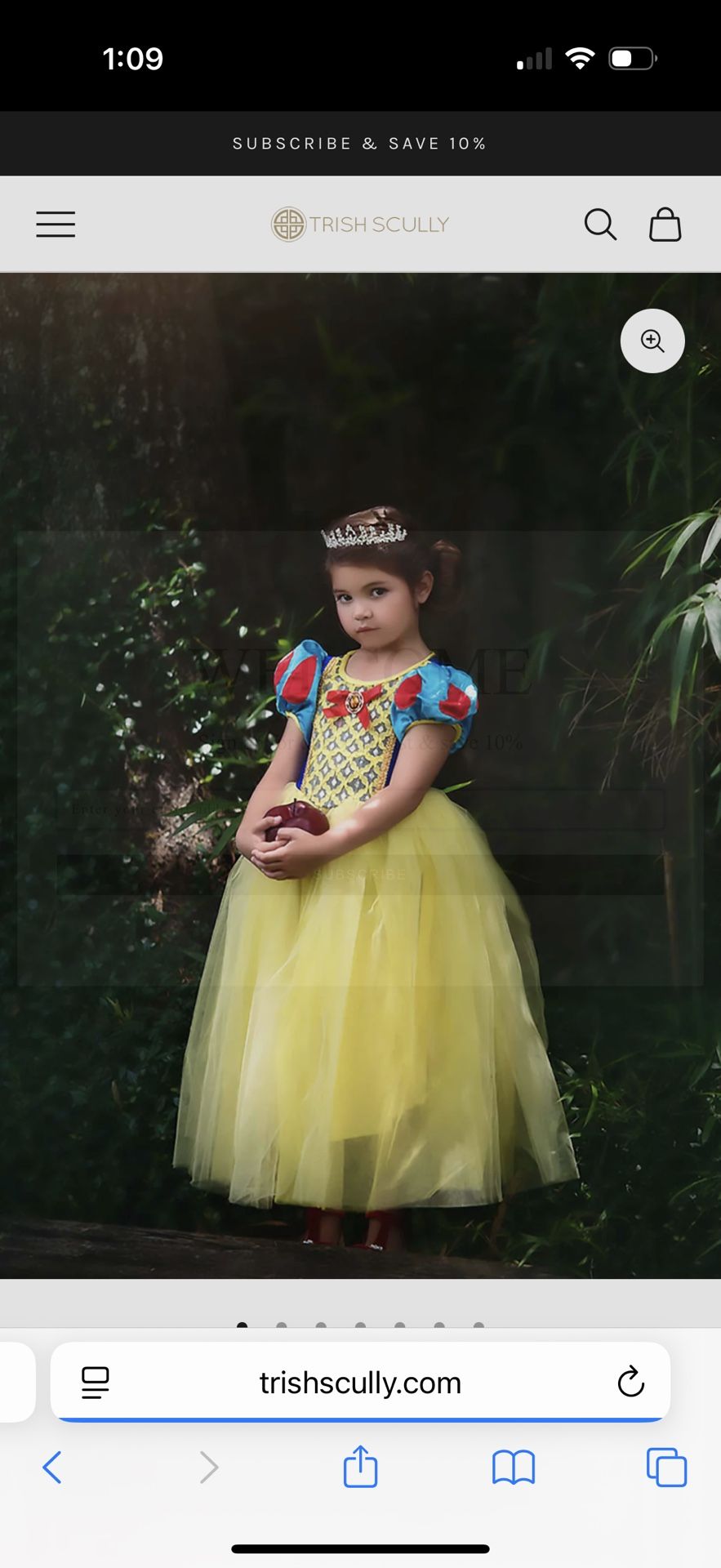 Trish Scully Girls Snow White Costume