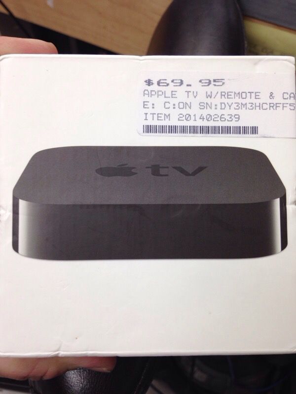Apple TV with remote in box used