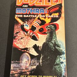 Godzilla and Mothra: The Battle for Earth (VHS, 1998) Get Ready To Rumble. Play tested!