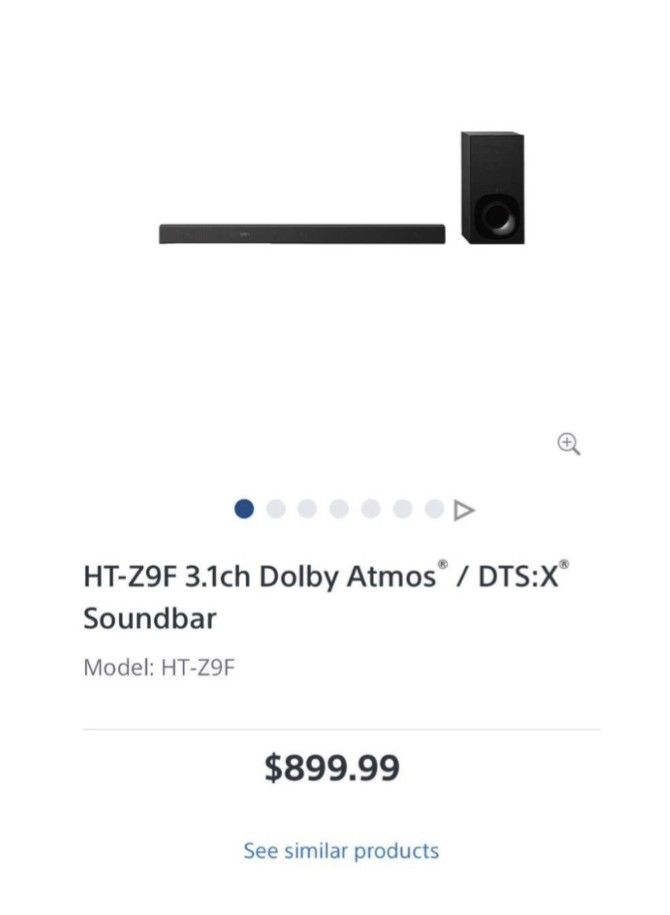 Sony Soundbar with Bluetooth
Chromecast and surround sound