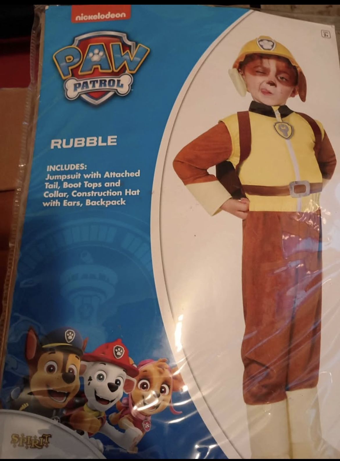 Toddler Rubble One Piece Costume - PAW Patrol
