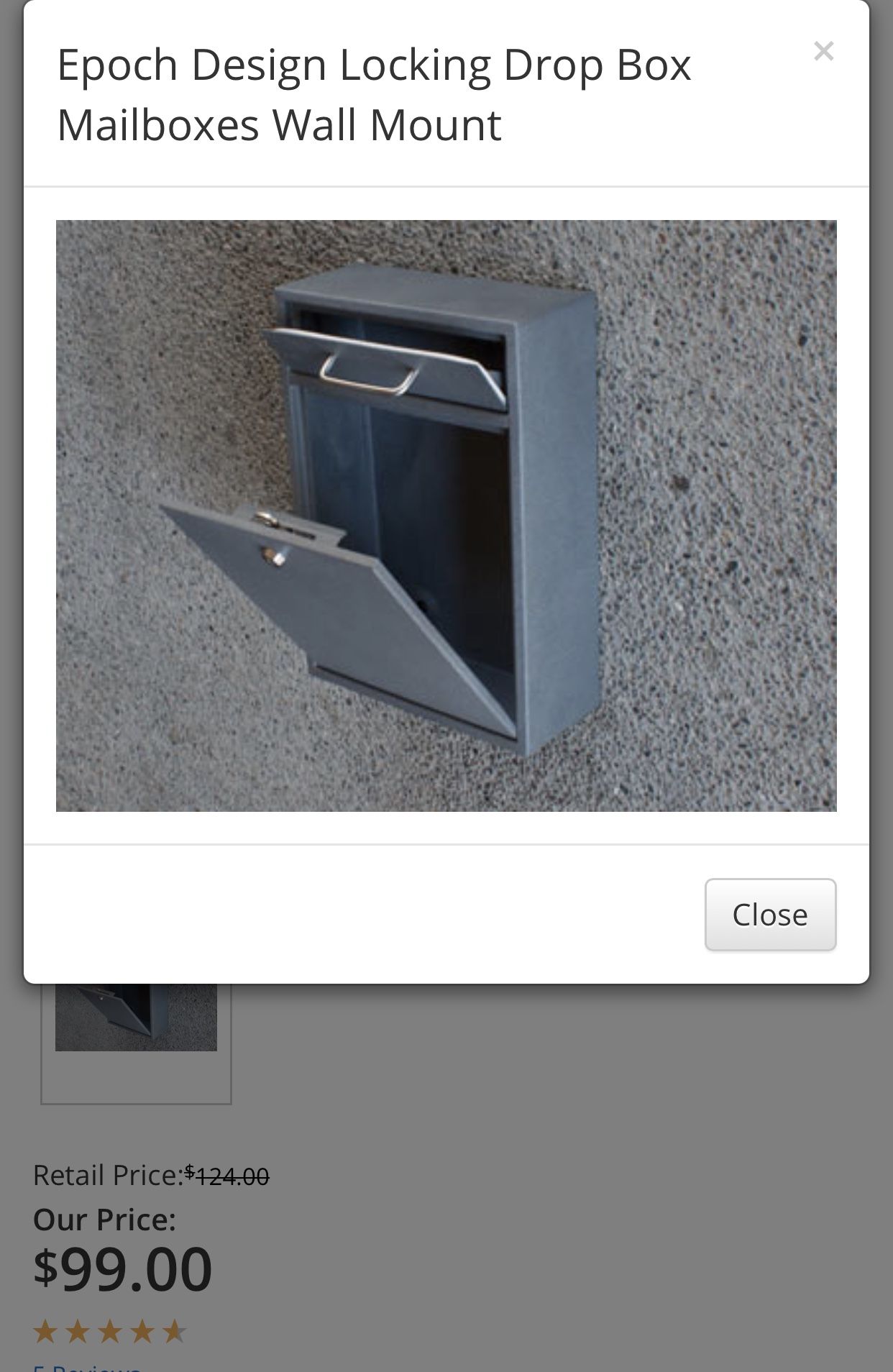 Mailbox epoch-designs-locking-wall-mount-drop-box New For Only $25😊👍