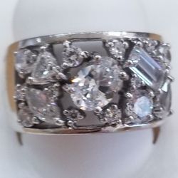 Sterling Silver and Cz Ring 