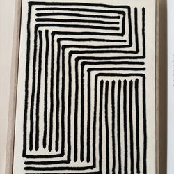 Black And White Geometric Wall Art 