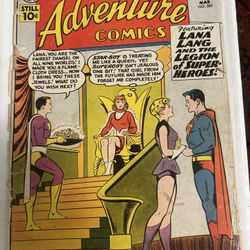 3 Silver Age Adventure Comics Superboy Early Krypto 1st Aquagirl 1st Star-Boy 5th Legion Of Super Heroes
