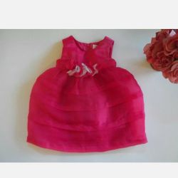 Baby Girls Dress 12-18 Months Pink Holiday Easter Dress Party