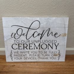 Welcome To Our Wedding Sign