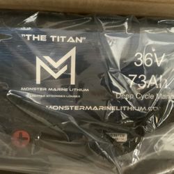 Monster Marine 36 Volt 73 AH Lithium Battery. Brand New In The Box 