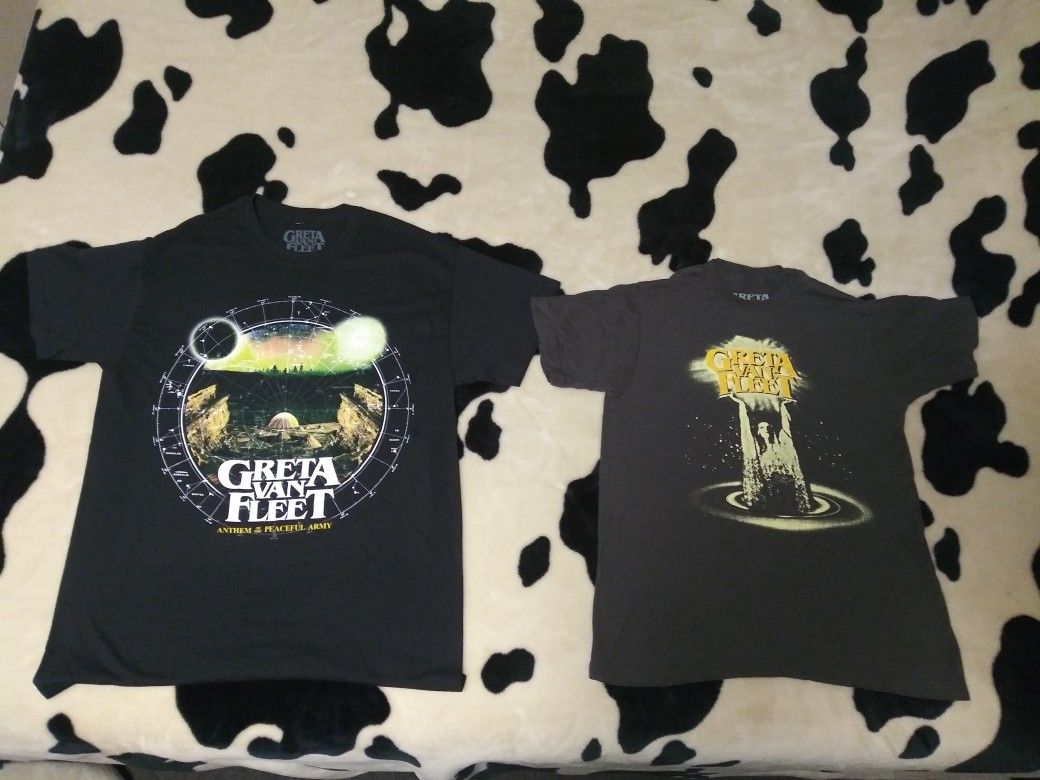 (2) Greta Van Fleet shirts