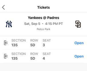 Padres Tickets