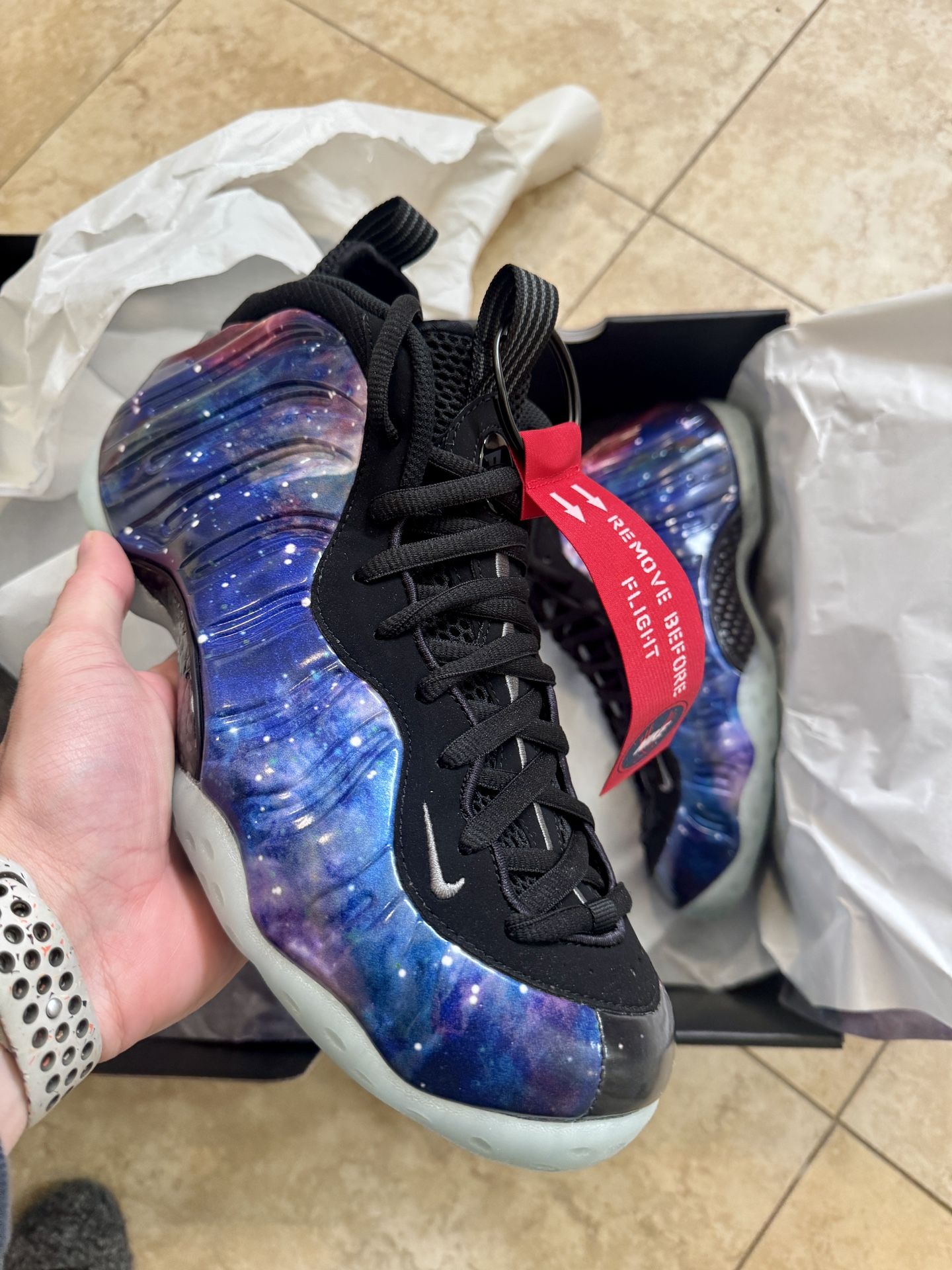 DS sz11 Nike Galaxy Foamposites