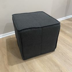 Small Dark Grey Ottoman