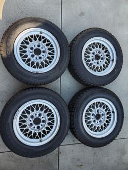 BMW STYLE 5 BBS RZ FUNDO WHEELS 15x7 ET20 5x120 RIMS