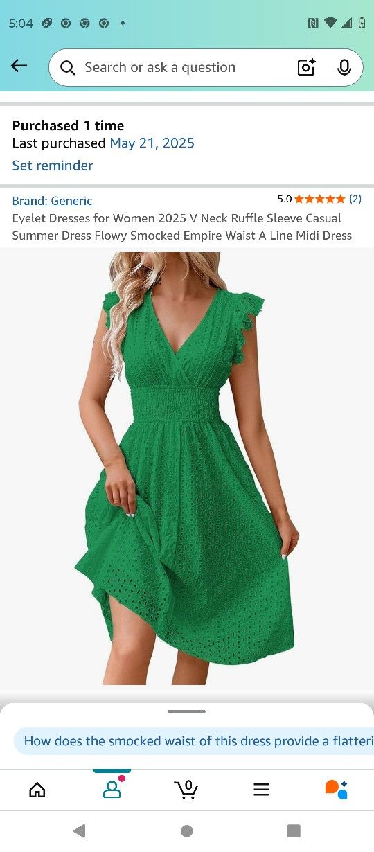 I Have This Dress In Black And Blue & Green Size L But Fits Like A Size M