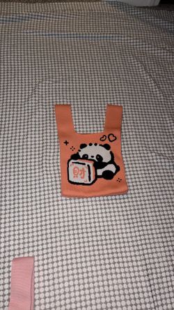 Kawaii Panda Knit Mini Tote