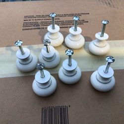 White Cabinet Knobs $1.00 Each - 8 available