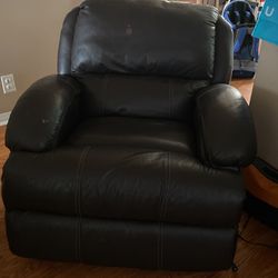 Sillón Electrico Reclinable De Piel