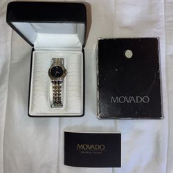 Women’s Movado Classic 2-Toned Gold-Plated Stainless Steel Water-Resistant Watch