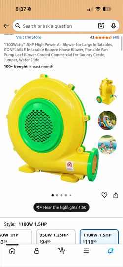 Jumper blower 1.5hp
