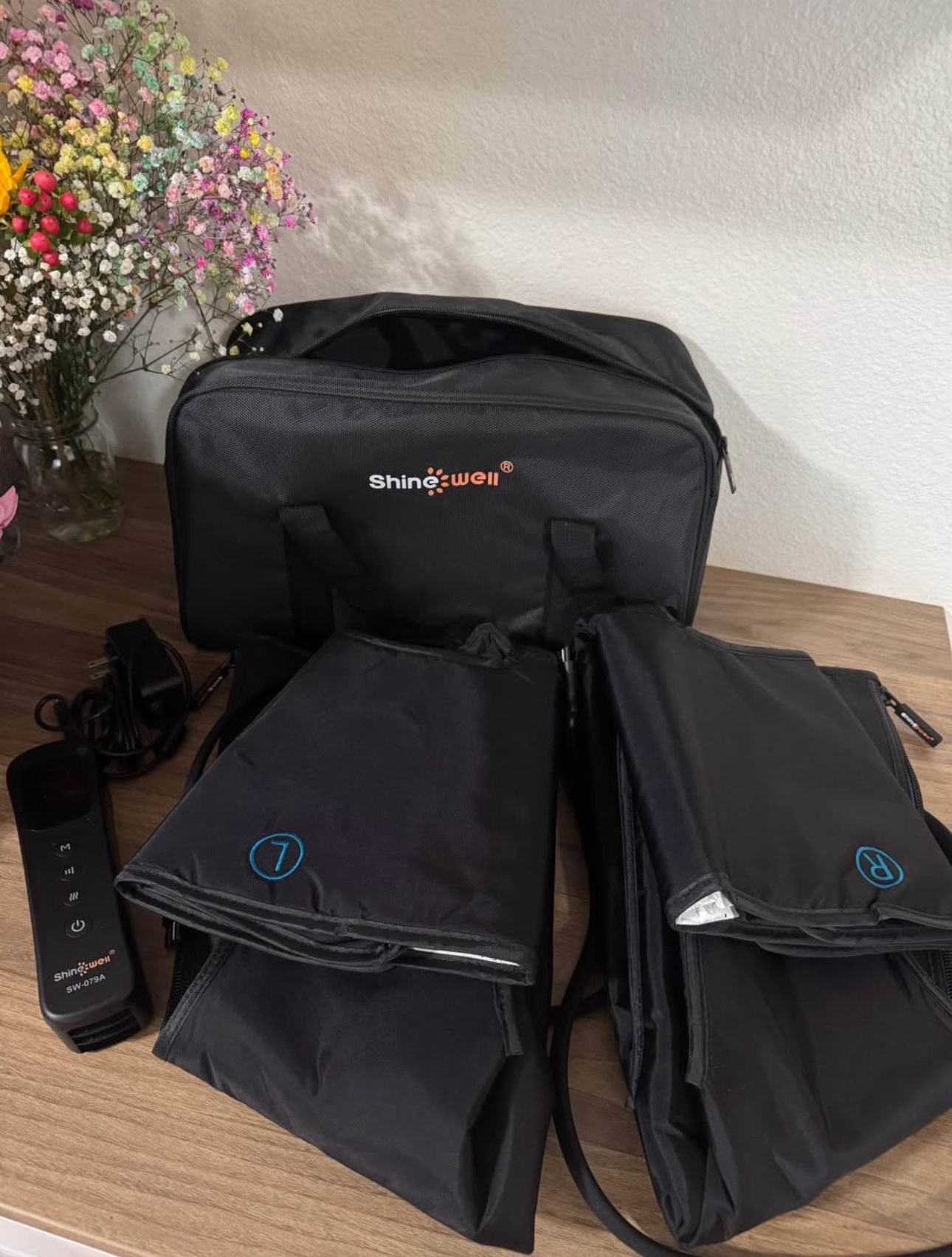 Selling a brand new, never-used ShineWell full-leg air compression massager with heat.