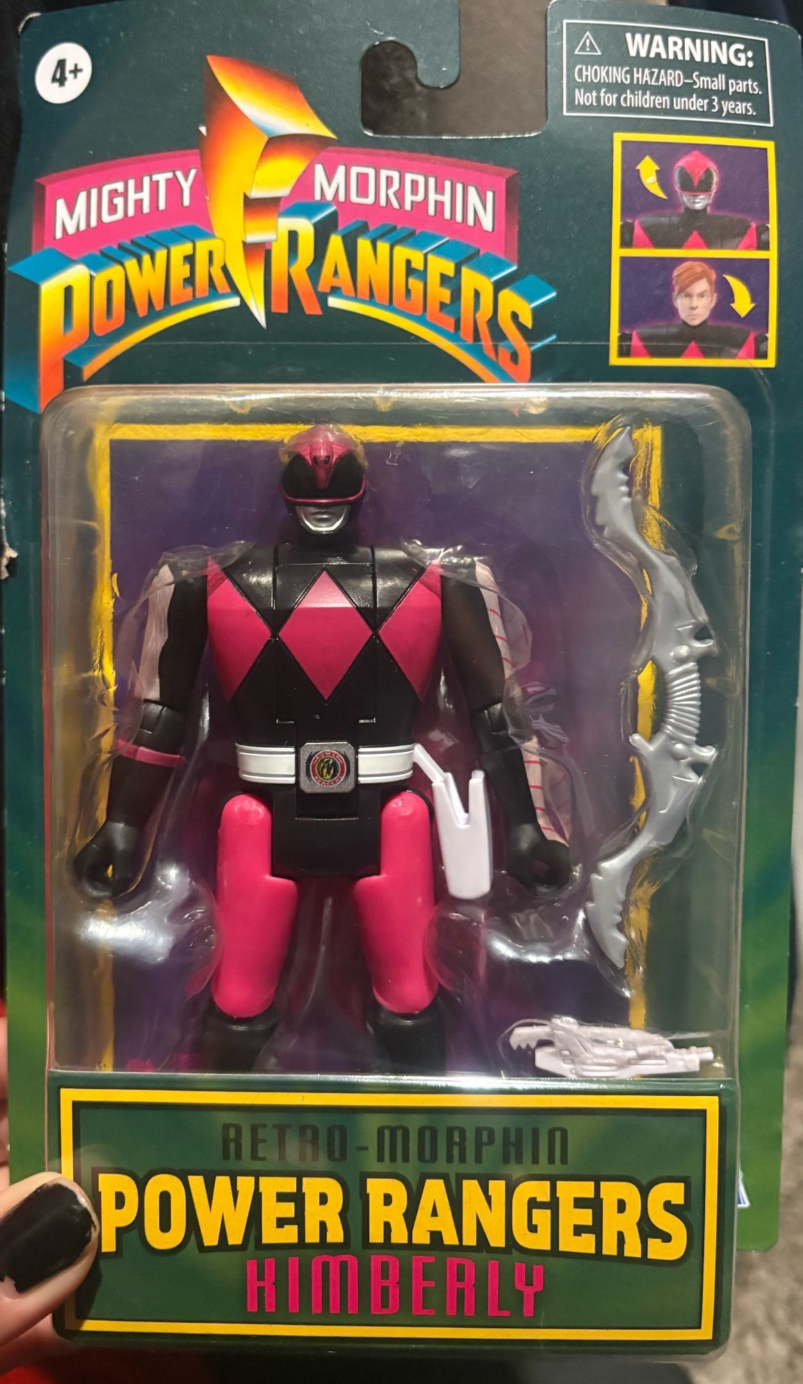 Mighty Morphin Power Rangers Retro-Morphin Kimberly action figure
