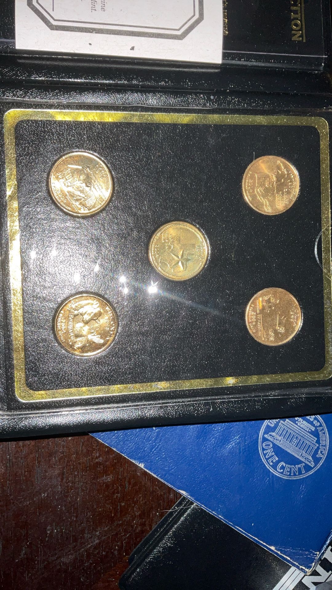 24 Carat Gold Plated, 2004 State Quarter Collections