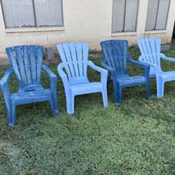 4 Outdoor Patio Lawn Chairs