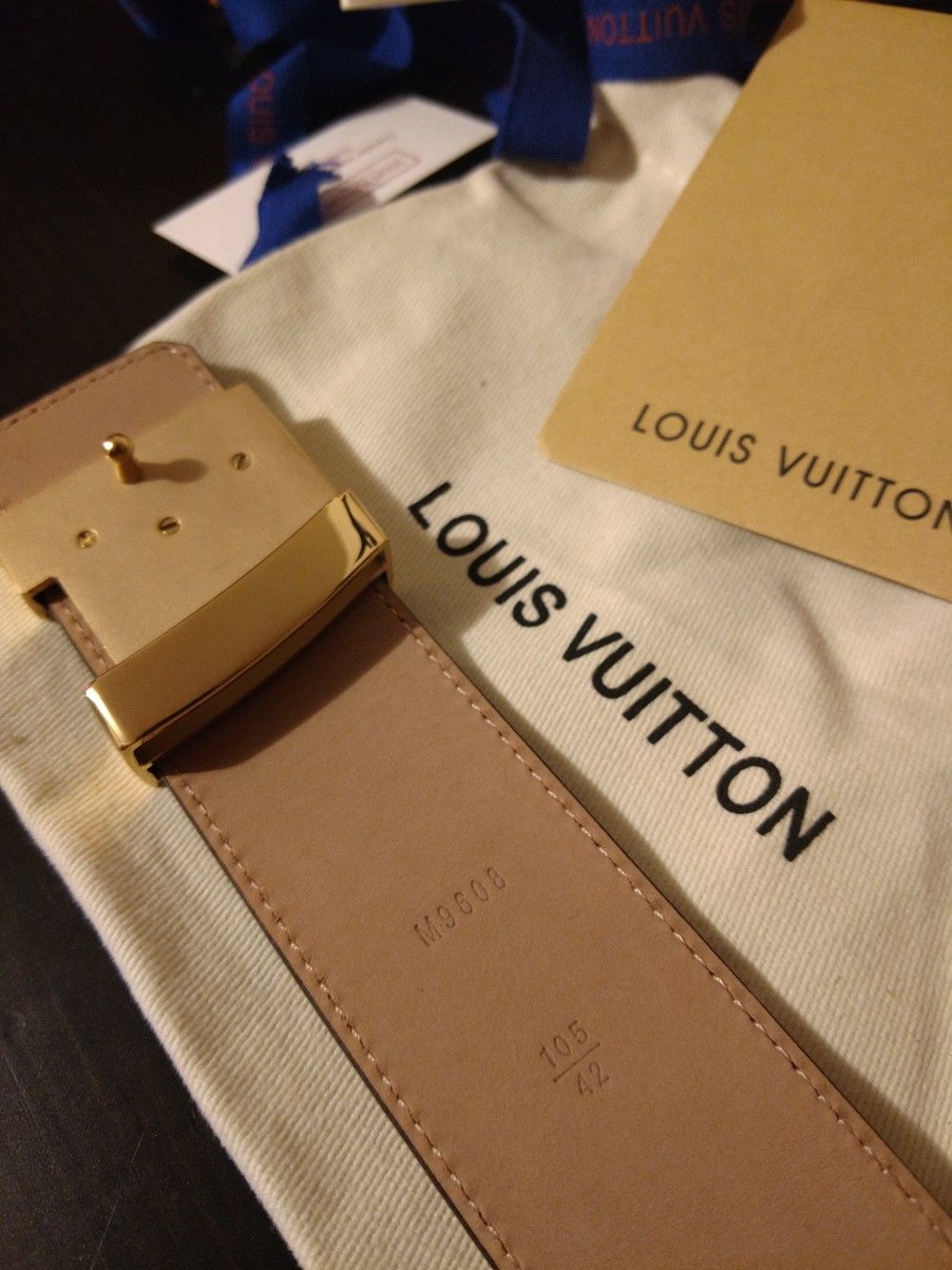 Louis Vuitton Graphite Belt Size 105/42 for Sale in Lawrence, MA