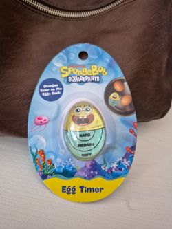 SpongeBob Squarepants Egg Timer ☆ Cute Nickelodeon Kitchen Tools Eggs Pot Helper