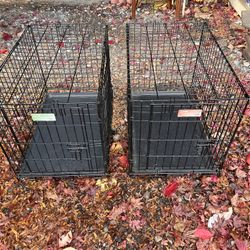 Dog Crate 30L X 19W X 21”H $65 For Both